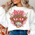 Heifer Valentine Shirt, Highland Cow Love Crewneck, Western Country Valentine's Day Sweatshirt, Trendy Holiday Sweater Hoodie