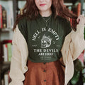 Hell Is Empty And All The Devils Are Here Shakespeare Shirt Hoodie, Sweatshirt | ZylaModa.com