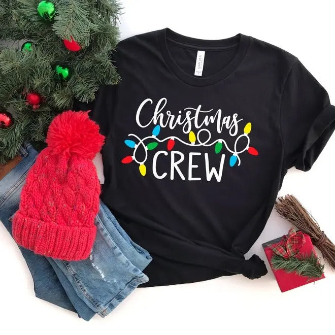 Christmas Crew 100% Cotton T-shirt - Unisex Style - Gift for Him/Her t shirt Hoodie, Sweatshirt | ZylaModa.com