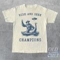 Hide And Seek Ufo Tshirt, Retro Bigfoot Shirt, Bigfoot Riding Dinosaur Shirt Hoodie, Sweatshirt | ZylaModa.com