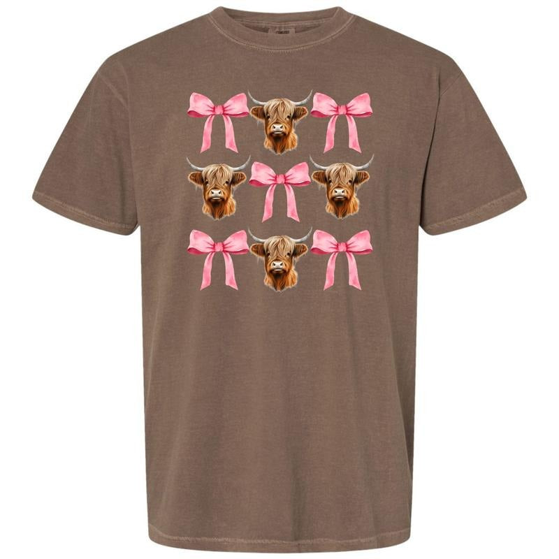 Highland Coquette Collage Comfort Colors T-Shirt 'NLB' Hoodie, Sweatshirt | ZylaModa.com