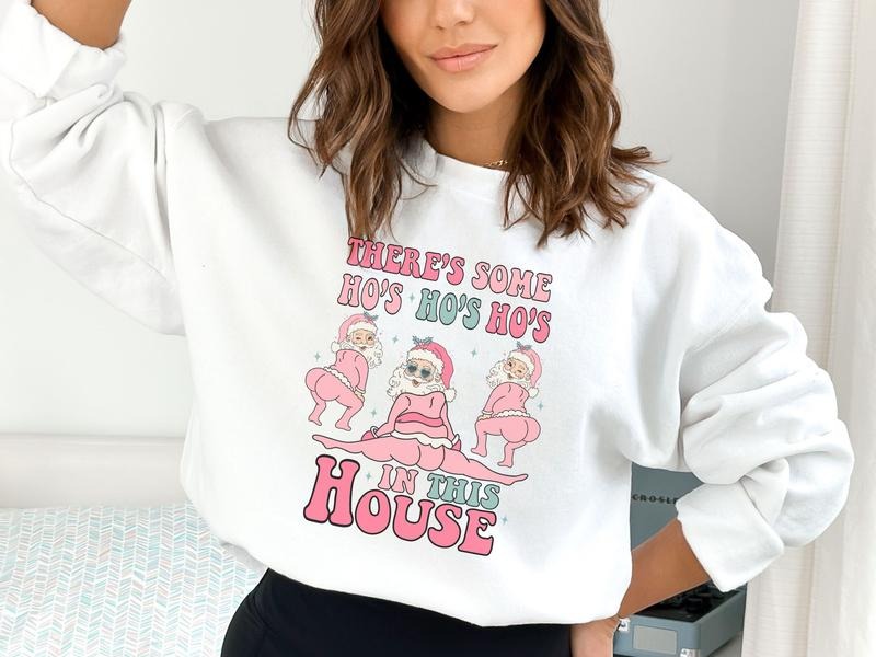 Ho Ho Ho in The House Christmas Sweatshirt T-Shirts, Hoodie | ZylaModa.com