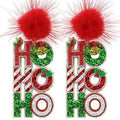 HoHoHo Glitter Earrings T-Shirts, Hoodie, Sweatshirt | ZylaModa.com