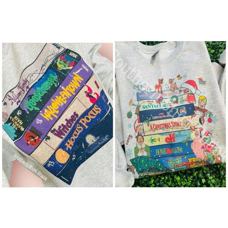 Holiday Video Tapes Sweathshirt T-Shirts, Hoodie, Sweatshirt | ZylaModa.com
