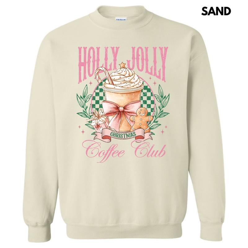 Holly Jolly Coffee Club Sweatshirt 'NLB' T-Shirts, Hoodie | ZylaModa.com
