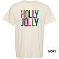 Holly Jolly FAKE Sequins Comfort Colors T-Shirt Hoodie, Sweatshirt | ZylaModa.com