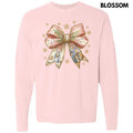 Holy Night Bow Long Sleeve Comfort Colors T-Shirt 'NLB' Hoodie, Sweatshirt | ZylaModa.com