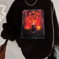 Balrogvs Gandalf The Cat T-shirt/Crewneck/Hoodie  - Unisex Medium-Heavy Fabric Loose Fit Sweatshirt | ZylaModa.com