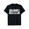 Will Work for V-Bucks Cool Gamer T-Shirt/ Hoodie Tee T-Shirt Raglan Boy's Men's Made in USA Sweatshirt | ZylaModa.com