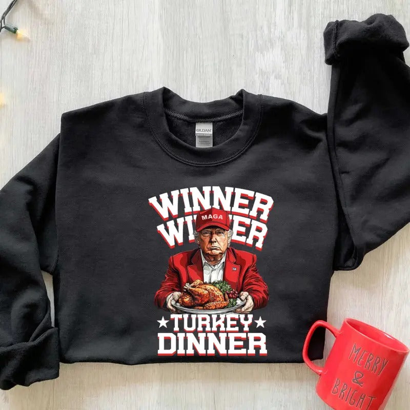 Funny Trump Thanksgiving Tshirt/Sweatshirt/Hoodie, Retro Crewneck, Gift For MyFriends, Cotton, Menswear Top | ZylaModa.com