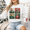 Boho Christmas Trump Tshirt/Sweatshirt/Hoodie, Retro Santa Crewneck, Gift For MyFriends, Cotton, Menswear Top | ZylaModa.com