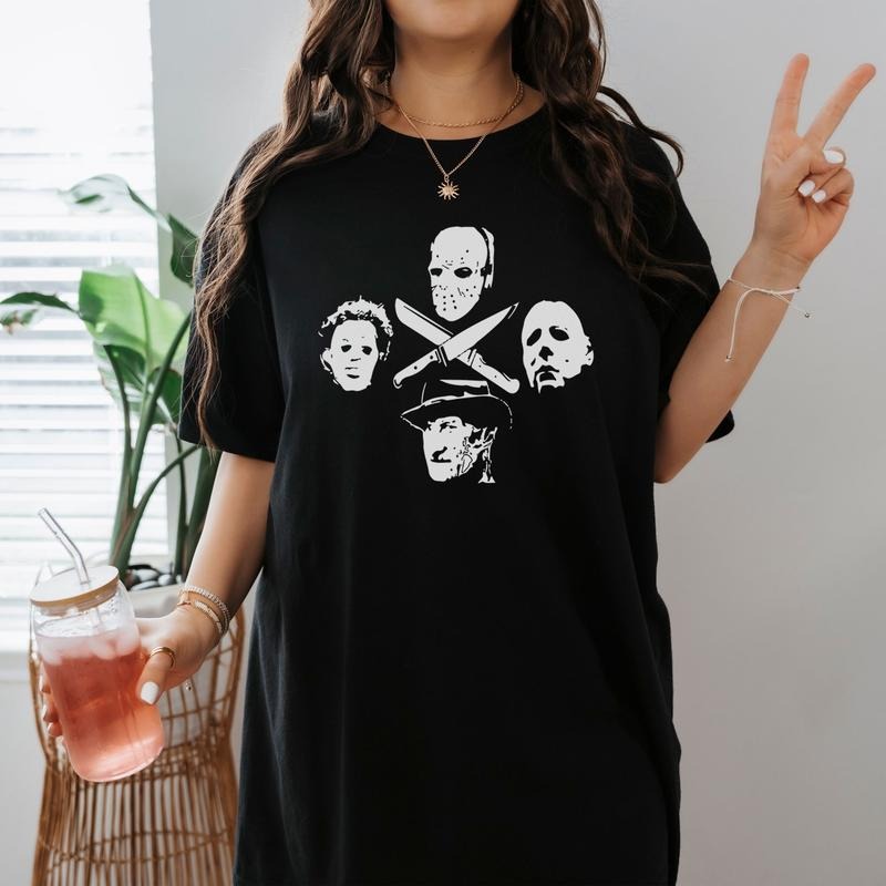 Horror Movie Team Freddy Krueger Jason Fan Voorhees Lovers Michael Fan Myers Lovers T Shirt Hoodie, Sweatshirt | ZylaModa.com