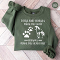 Horse Love Sweatshirt, Country Girl Long Sleeve TShirt, Southern Hoodie, Horse Hooded, Dog Outfit, Dog Mom Gifts, Dogs...