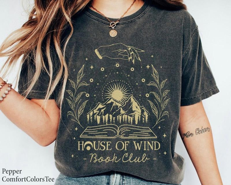 House Of Wind Book Club T-Shirt Nerd Shirt Great Gift Ideas Men Women Book Lover Hoodie, Sweatshirt | ZylaModa.com