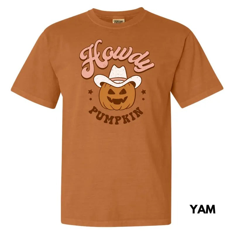 Howdy Pumpkin Comfort Colors T-Shirt 'NLB' Hoodie, Sweatshirt | ZylaModa.com