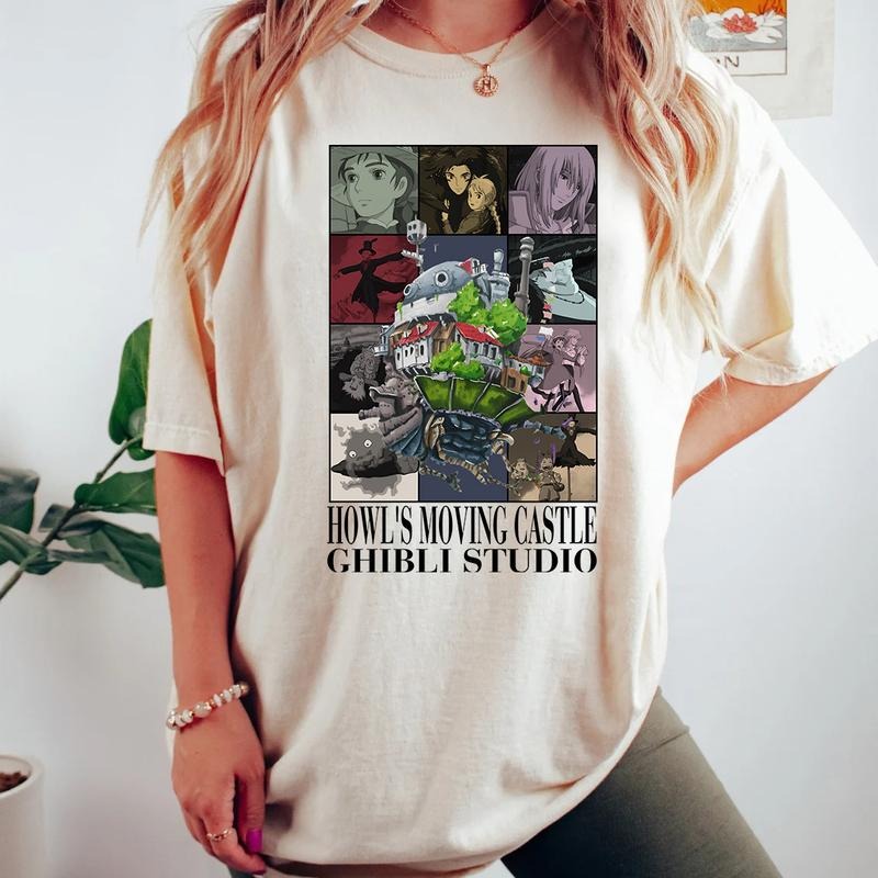 Howl's Moving Castle All Characters T-Shirt, Sweatshirt, Hoodie | ZylaModa.com