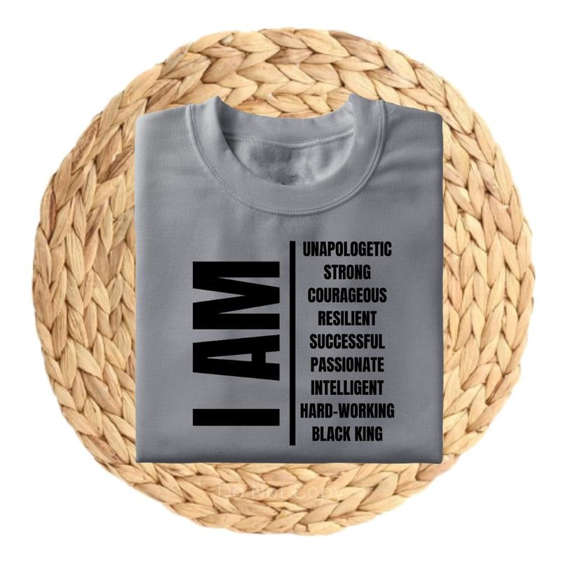 I Am Black King Screen Print Transfer T-Shirts, Hoodie, Sweatshirt | ZylaModa.com