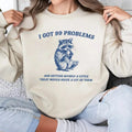I Got 99 Problems Sweatshirt, Funny Sweatshirt, Raccoon Sweatshirt, Funny Crewneck, Vintage Cartoon Sweatshirt T-Shirts,...