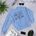 I Just Want To Drink Coffee And Pet My Dog Graphic Crewneck Sweatshirt T-Shirts, Hoodie | ZylaModa.com