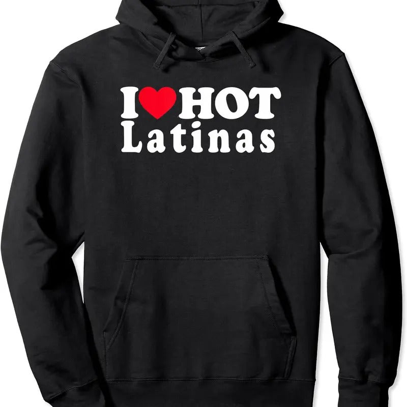 I Love Girlfriend Latina, I Heart Latina Hoodie | Unisex Hooded Sweatshirt T-Shirts | ZylaModa.com