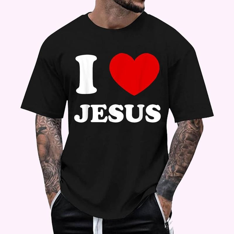 I Love Jesus I Heart Jesus Funny Jesus T-Shirt
