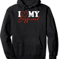 I Love My Boyfriend Funny Pullover Hoodie | Unisex Hooded Sweatshirt T-Shirts | ZylaModa.com