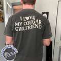 I Love My Cougar Girlfriend Comfort Colors Shirt, Boyfriend Gift, I Love My Girlfriend Tee, I Heart My Cougar Shirt,...