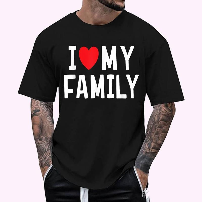 I Love My Family Gathering Reunion Celebration Heart T-Shirt