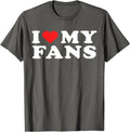 I Love My Fans T-Shirt | Unisex Cotton Tee, Size S-5XL Hoodie, Sweatshirt | ZylaModa.com