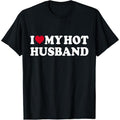 I Love My Hot Husband Funny Red Heart Love Hot Husband T-Shirt made in usa Hoodie, Sweatshirt | ZylaModa.com