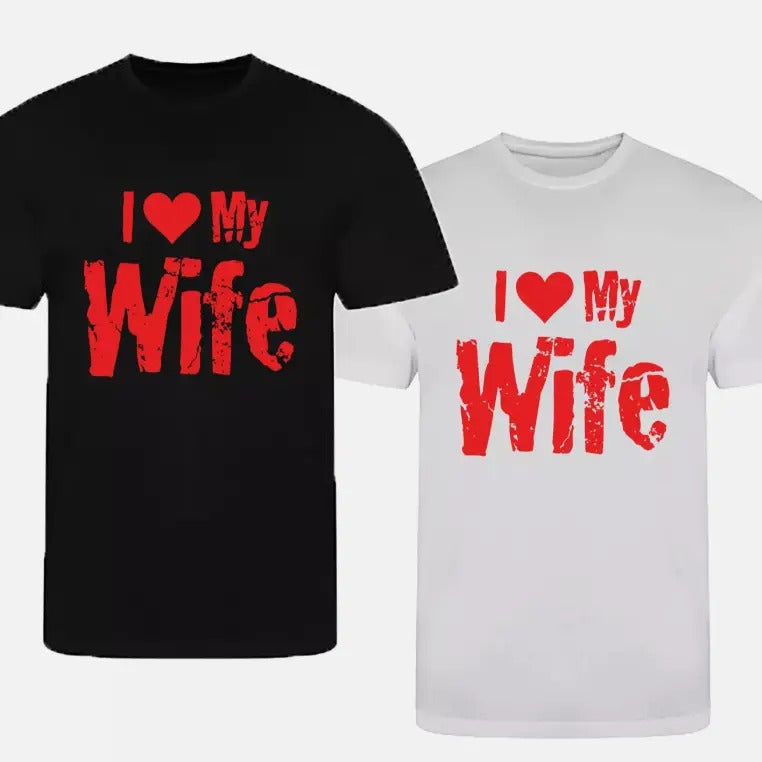 I Love My Wife - Couple Valentines Day Husband Inspired Top Tee Hoodie, Sweatshirt | ZylaModa.com