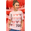 I Love You Graphic T-Shirt Hoodie, Sweatshirt | ZylaModa.com
