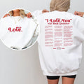 I Love You in Book Quotes Shirt, Book Lover Shirt, Gift for Reader, Different Ways Say I Love You, Aesthetic Love You...