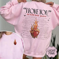 I Love You in Book Quotes Sweatshirt, Acotar Book Lover Graphic Tee, Sjm Merch, Bookish Era Clothing Gift, Romance Reader...
