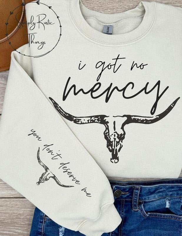 I got no mercy, cowgirl hoodie, western sweatshirt, girl   Hoodie and Sweater; T-shirt Cotton Womenswear | ZylaModa.com