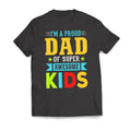 I'm A Proud DAD Of Super Awesome KIDS Father's Day Men's T-Shirt Casual Crewneck Hoodie, Sweatshirt | ZylaModa.com