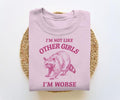 I'm Not Like Other Girls, Funny Sweatshirt, Raccoon Crewneck, Trash Panda  T-shirt, sweater and Hoodie | ZylaModa.com