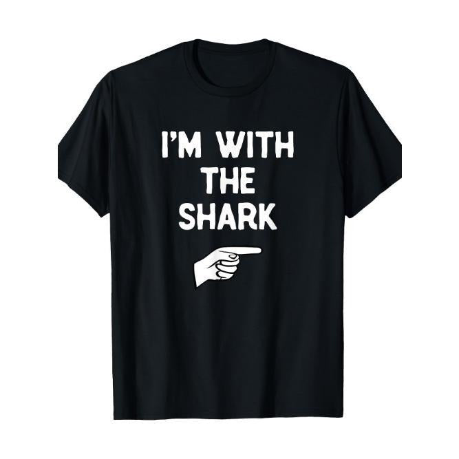 I'm With The Shark Costume Halloween Matching Party T-Shirt Made in USA Hoodie, Sweatshirt | ZylaModa.com