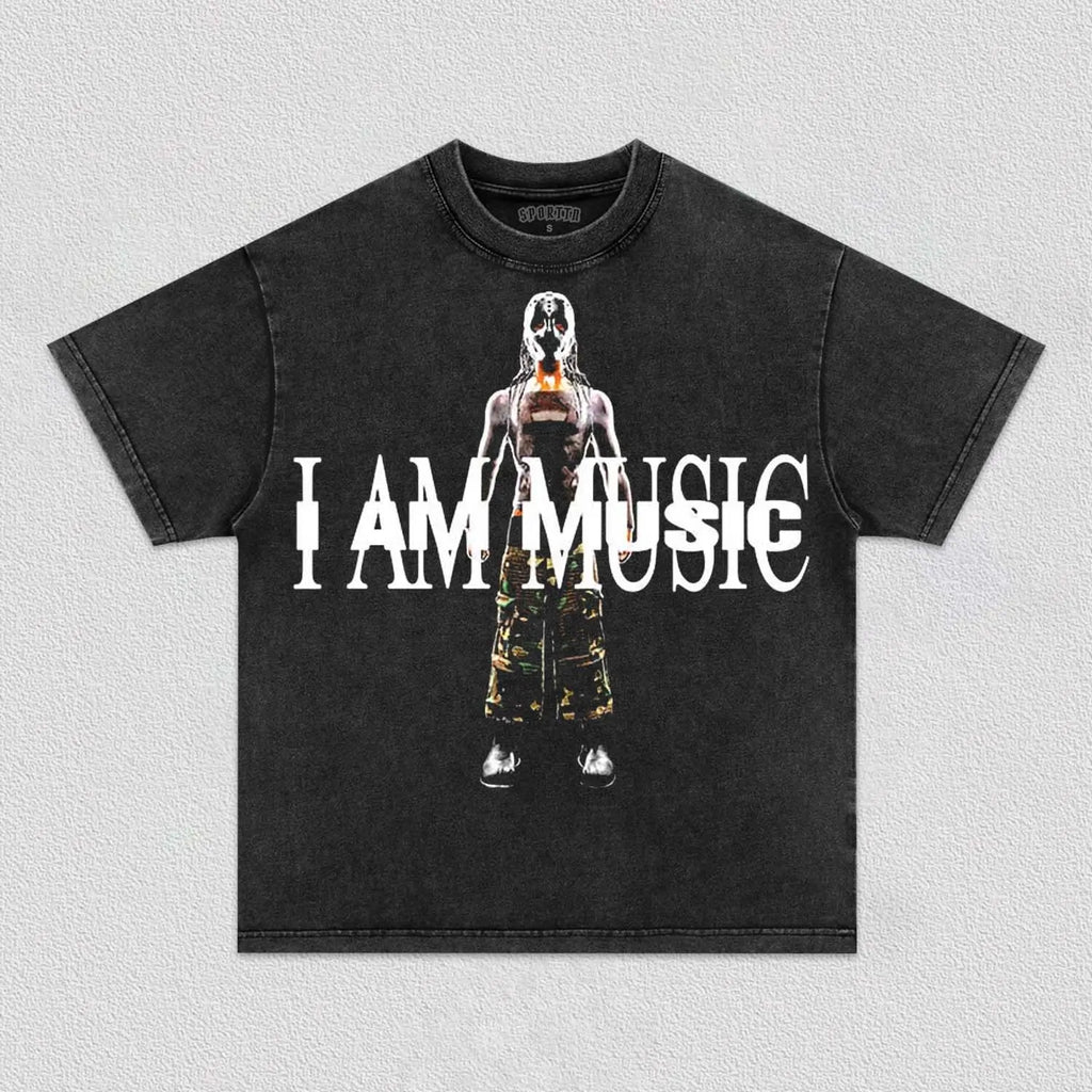 I AM MUSIC PLAYBOI CARTI TEE Style001 Hoodie, Sweatshirt | ZylaModa.com (Image 1)