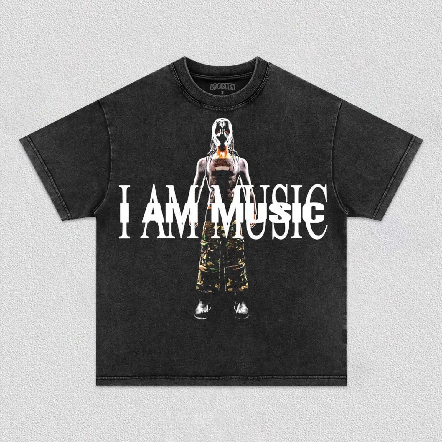 I AM MUSIC PLAYBOI CARTI TEE Style001 Hoodie, Sweatshirt | ZylaModa.com (Image 1)