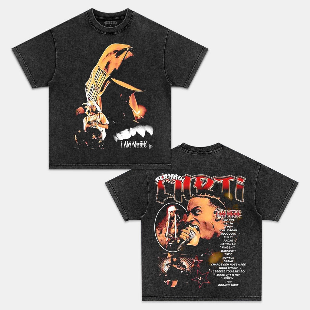 I AM MUSIC PLAYBOI CARTI TEE Hoodie, Sweatshirt | ZylaModa.com (Image 1)