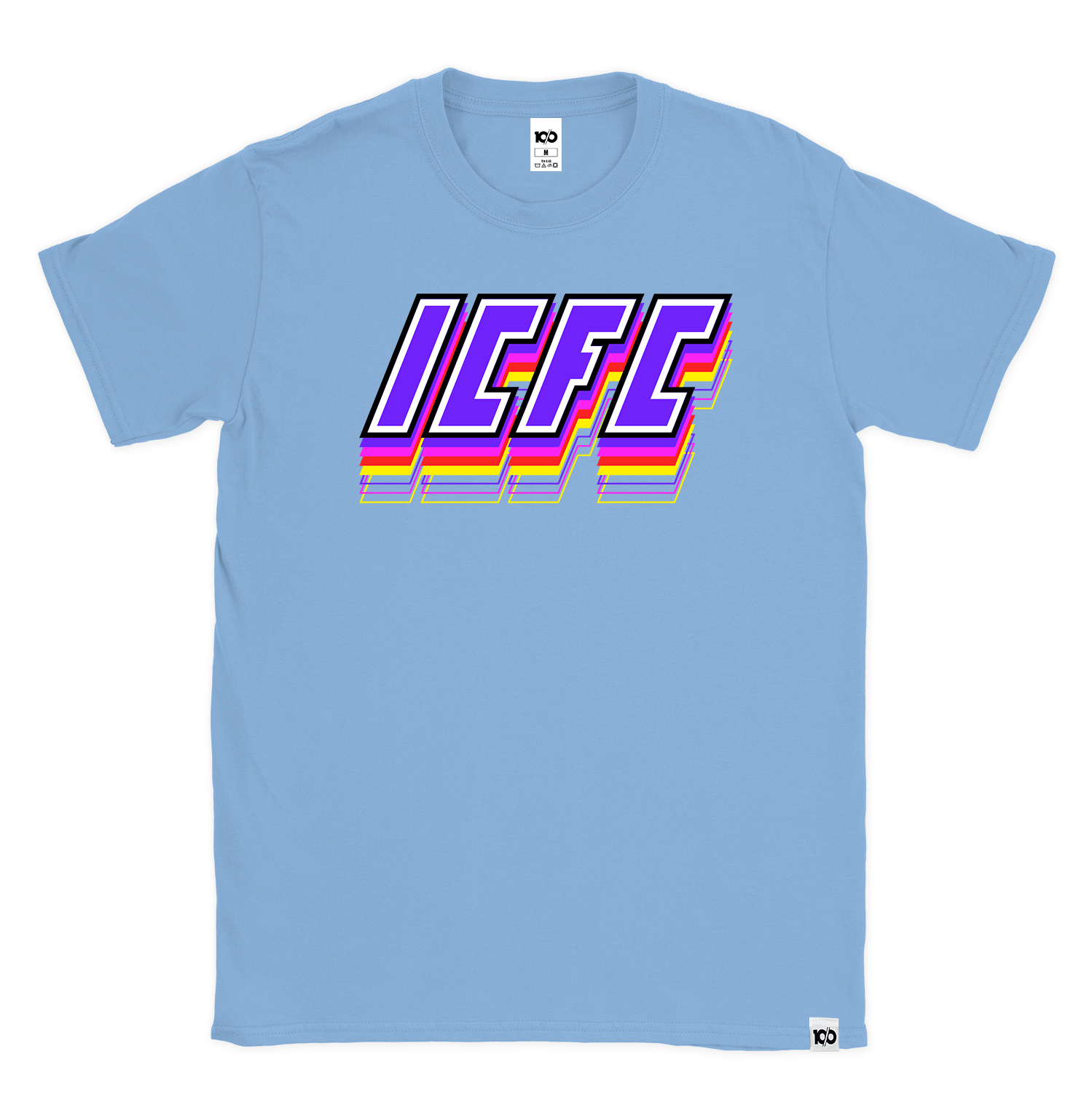 ten/o - 'ICFC Multicolor Logo' T-Shirt - Blue Hoodie, Sweatshirt | ZylaModa.com