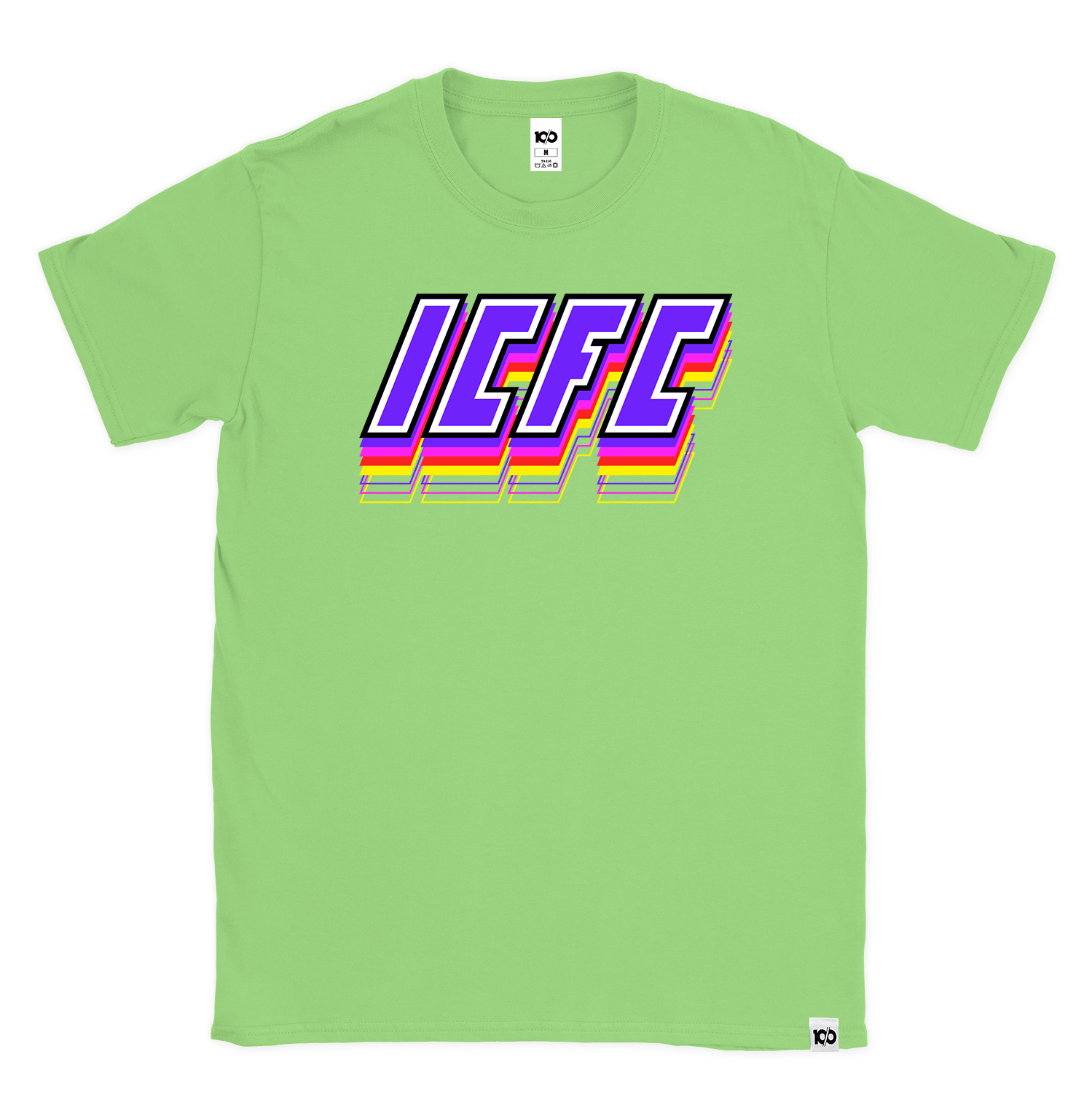 ten/o - 'ICFC Multicolor Logo' T-Shirt - Mint Hoodie, Sweatshirt | ZylaModa.com