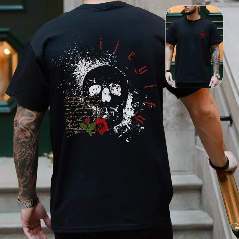 IICYIFY Mens Skull T-Shirt, Gift for Him, Dark Romance Tee, STFUATTDLAGG Bookish Shirt, Haunting Adeline Sweatshirt, I...