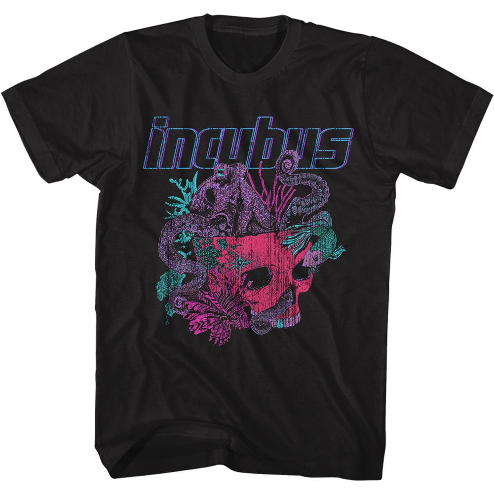 Incubus Logo And Octopus Skull Official T-Shirt Hoodie, Sweatshirt | ZylaModa.com