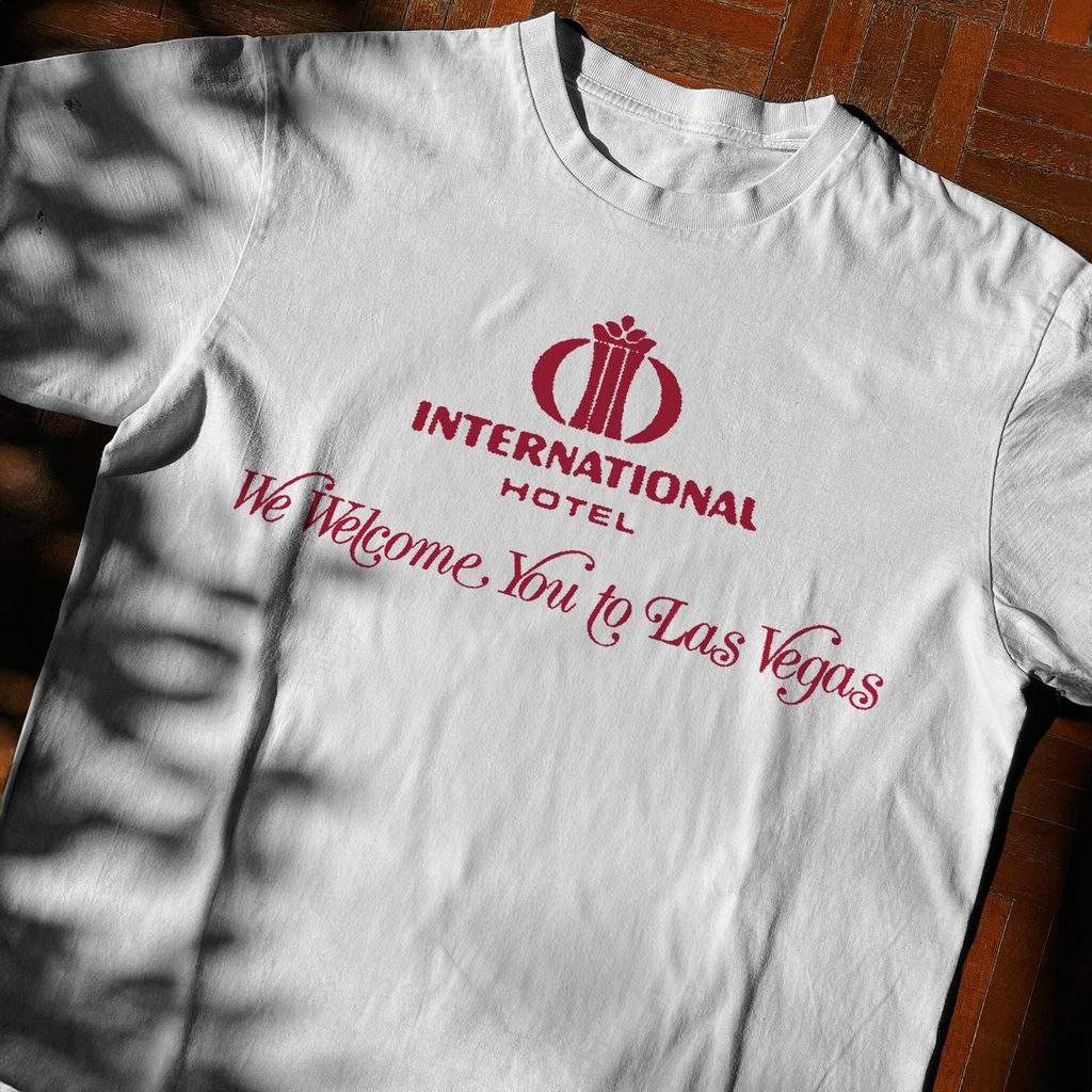 70s 'INTERNATIONAL HOTEL' LAS VEGAS WHITE T-SHIRT Hoodie, Sweatshirt | ZylaModa.com (Image 2)