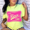 IT'S RIVER TIME Shirt ~ Unisex Apparel Relaxed Fit Printed In The USA Clothing Womenswear Casual Comfort Cotton Hoodie,...