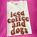 Iced Coffee & Dogs Comfort Colors T-Shirt 'NLB' Hoodie, Sweatshirt | ZylaModa.com
