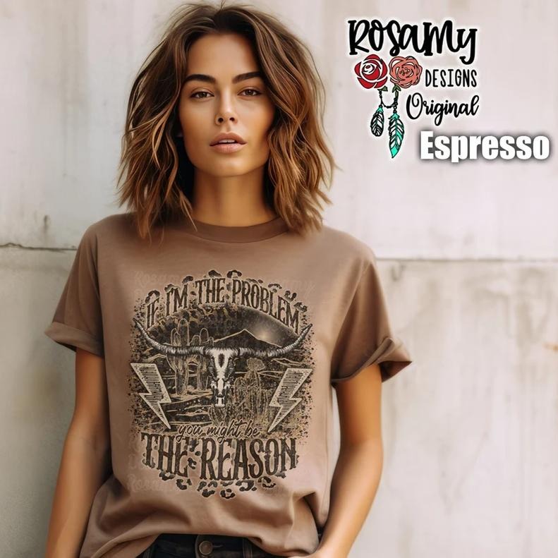 If I'm The Problem Shirt, Oversized T-shirt, Retro Western Country Music Concert Tee Hoodie, Sweatshirt | ZylaModa.com