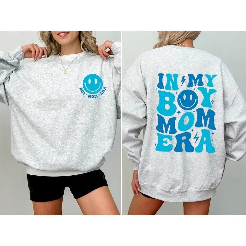 In My Boy Mom Era Sweatshirt, Boy Mama Colors Tshirt, Boy Mom Club, Boy Mom Tshirt, New Mom Gift  Hoodie and Sweater; T-shirt